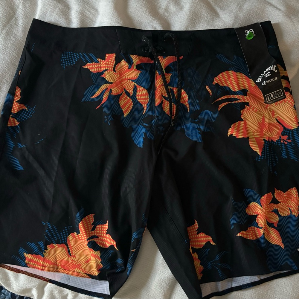 Billabong Black Floral Board Shorts